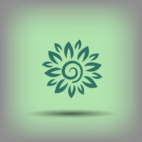 Piktogramm des Blumensymbols — Stockvektor