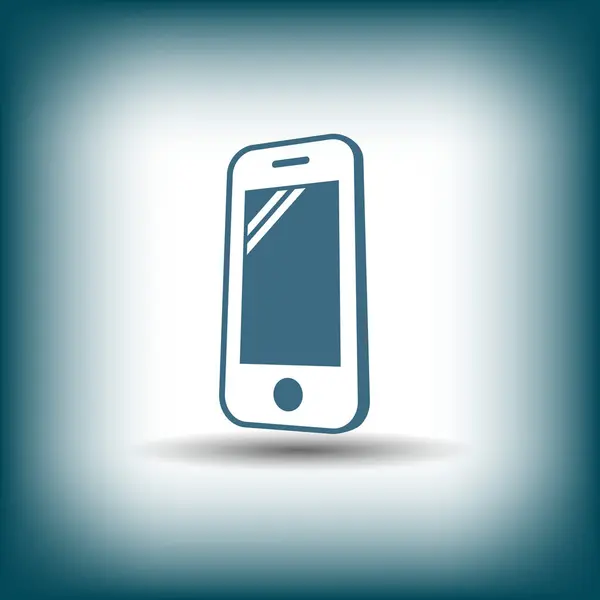 Pictograph av mobila ikonen — Stock vektor