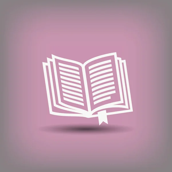 Piktograf ikon buku - Stok Vektor
