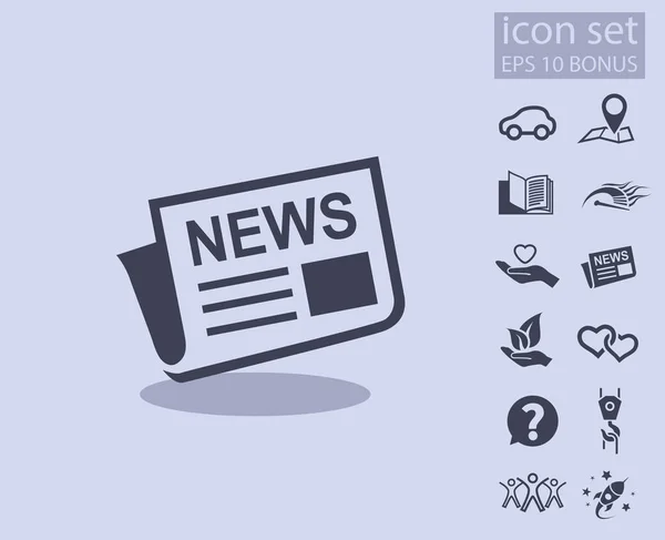 Diseño de icono de noticias — Vector de stock