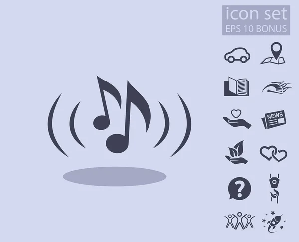 Music notes icon Лицензионные Стоковые Векторы