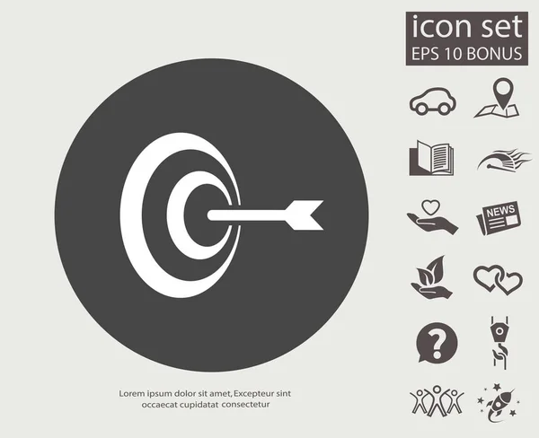 Pictograma do alvo com outros botões —  Vetores de Stock