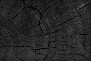 Siyah ahşap arkaplan dokusu masa üstü görünümü. Tasarım için boş kopyalama alanı