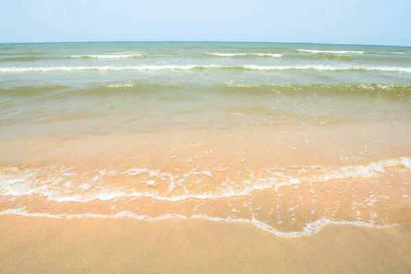 Mer Fond Été Paysage Avec Nuages Tranquillité Nature Océanique — Photo