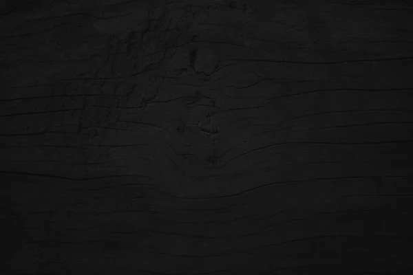 Black Wood Background Texture Table Top View Blank Copy Space — Stock Photo, Image