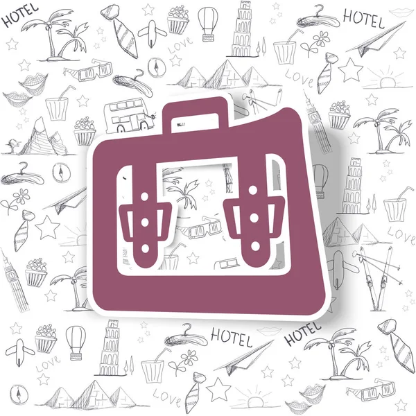 bir eğri kenar ile renkli çanta