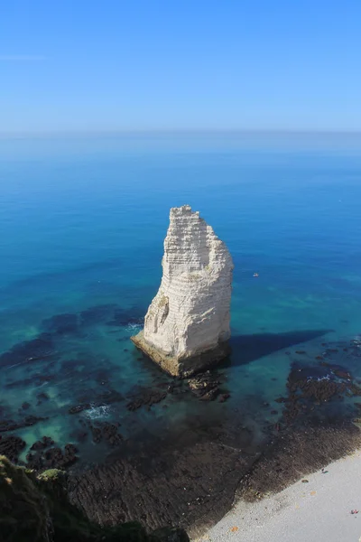 Etretat, turistické a zemědělství Normane francouzské město — Stock fotografie