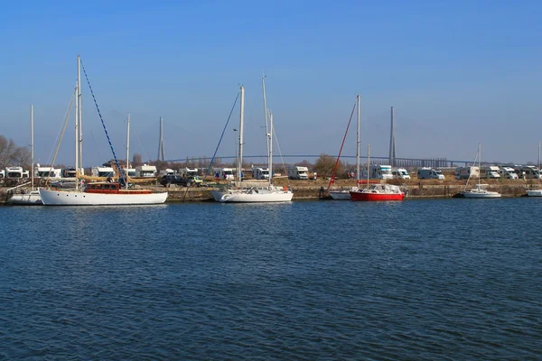 Haven van Honfleur, Frankrijk — Stockfoto