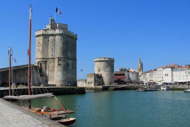 La Rochelle, Fransa şehir ve liman eski liman 