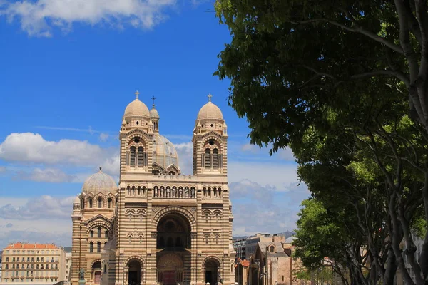 Catedral Marsella Capital Del Departamento Bouches Rhone — Foto de Stock