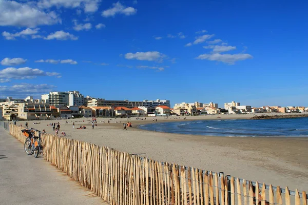 Carnon Plage, a seaside resort in the south of Montpellier — Stock Photo, Image