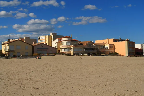 Carnon-Plage, přímořské letovisko v jižní části Montpellier — Stock fotografie