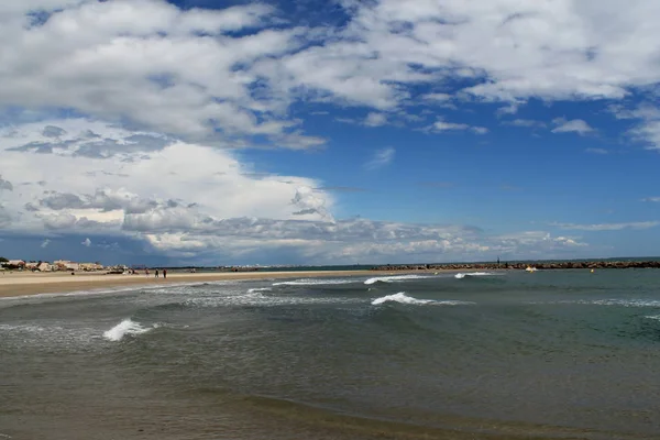 Carnon Plage, una località balneare nel sud di Montpellier — Foto Stock