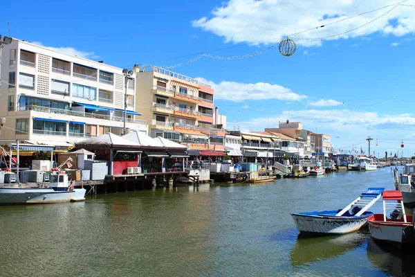 Palavas les flots, un balneario en el sur de Montpellier — Foto de Stock