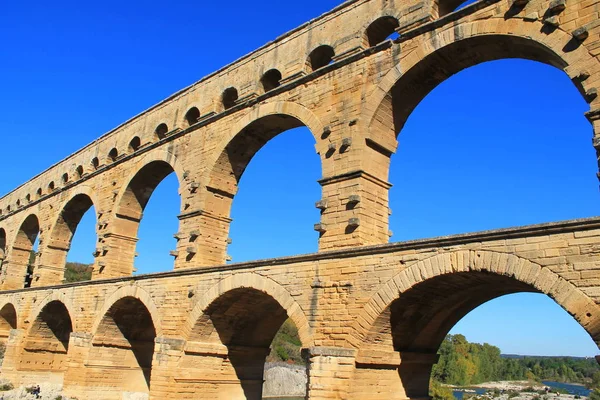 Pont du gard we Francji — Zdjęcie stockowe