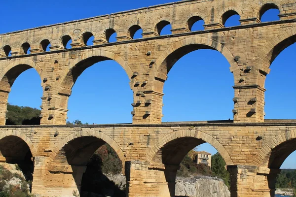 Pont du gard we Francji — Zdjęcie stockowe