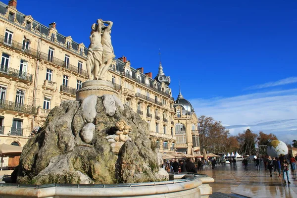 Комедийная площадь Монпелье, Франция — стоковое фото