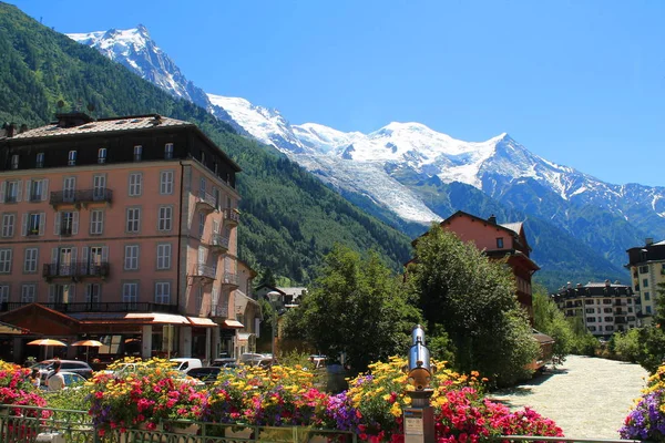 Chamonix mont Blanc in France — Stok fotoğraf