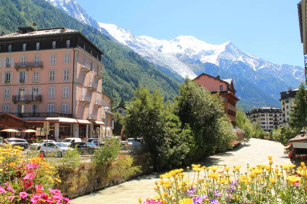 Chamonix mont Blanc em França — Fotografia de Stock