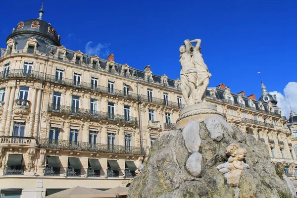 Montpellier, stad in het zuiden van Frankrijk — Stockfoto