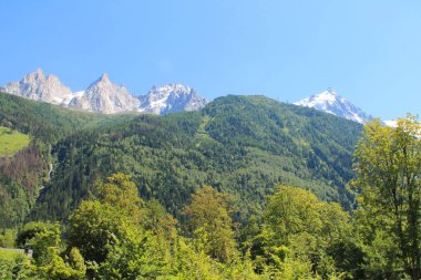 Chamonix Mont Blanc Fransız Alpleri'nde