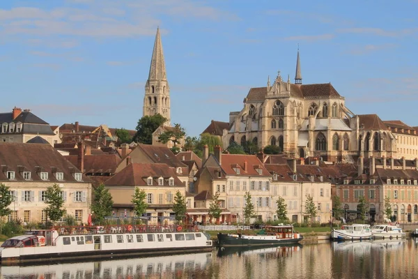 Auxerre Ciudad Arte Historia Capital Del Departamento Yonne Francia — Foto de Stock
