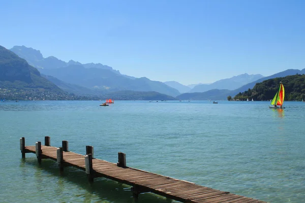Lago Annecy Veneza Dos Alpes França — Fotografia de Stock