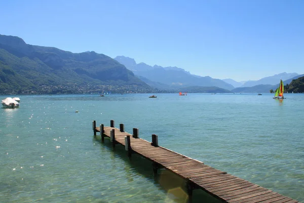 Lago Annecy Veneza Dos Alpes França — Fotografia de Stock