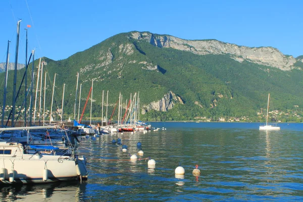 Lake Annecy Fransa Alpleri Nde Venedik — Stok fotoğraf