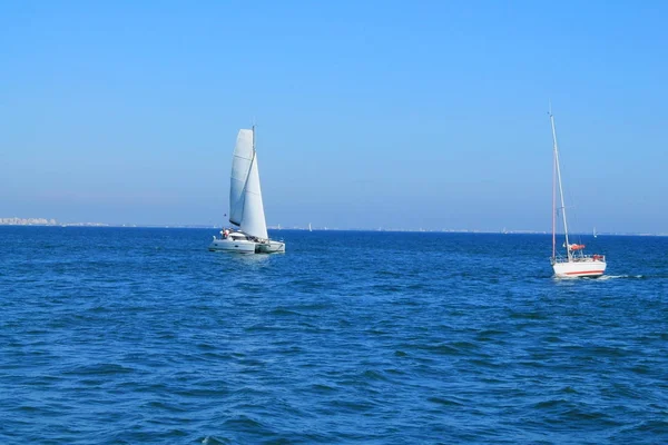 Segelbåt Medelhavet Frankrike — Stockfoto