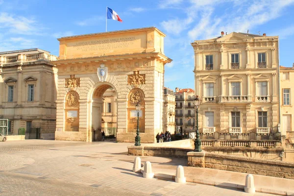 Montpellier Fransa Nın Zafer Takı — Stok fotoğraf