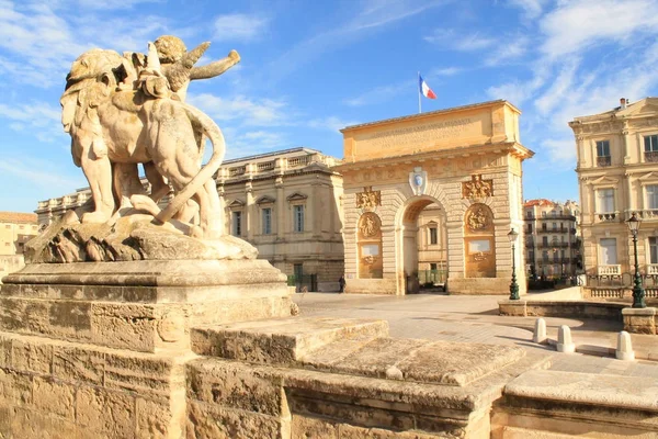Łuk Triumfalny Montpellier Francja — Zdjęcie stockowe