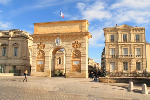 Vítězný Oblouk Montpellier Francie — Stock fotografie