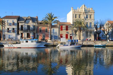 Grau du Roi, occitanie bölge Fransa'nın kıyısında bir tatil