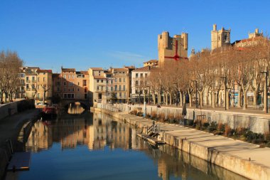 Narbonne, city in south of France clipart