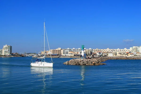 Sail Boat Mediterranean Sea France — Stock Photo, Image