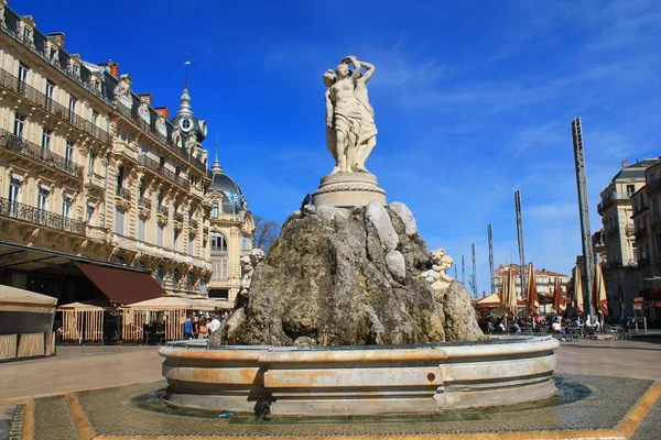 Piazza Della Commedia Montpellier Francia — Foto Stock