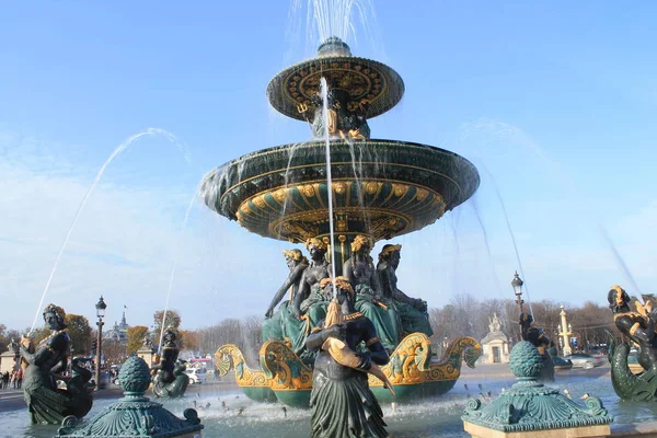 Площадь Согласия Париже — стоковое фото