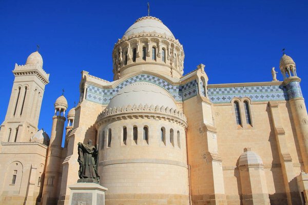 Basilica Notre Dame Afrique Algiers Algeria — стоковое фото