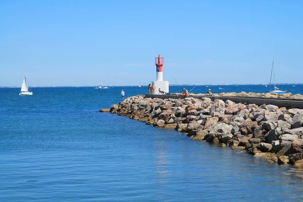 Carnon Plage Egy Tengerparti Üdülőhely Déli Részén Montpellier — Stock Fotó