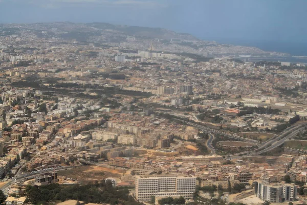 阿尔及利亚首都阿尔及尔的鸟瞰图 — 图库照片