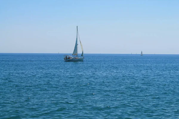 Velero Mar Mediterráneo Francia — Foto de Stock