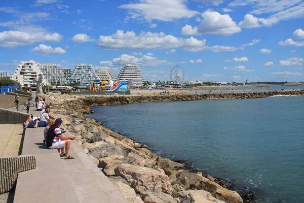 Ciudad Turística Grande Motte Herault Francia — Foto de Stock