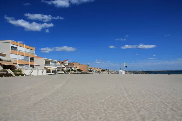 Hermosa Playa Arena Región Camargue Sur Francia — Foto de Stock