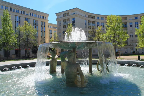 Fontana Della Tessaglia Antigone Montpellier Francia — Foto Stock