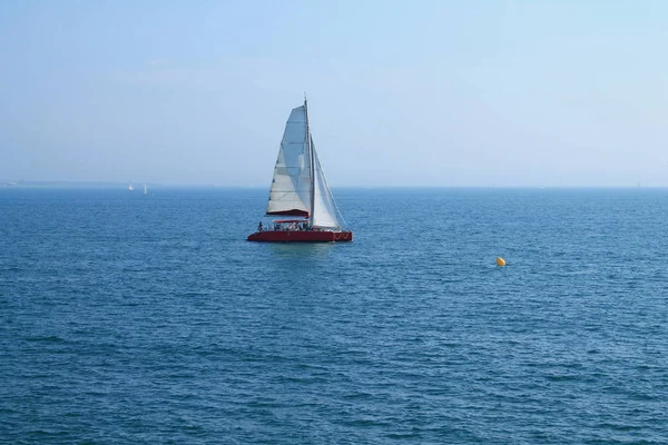 Sail Boat Mediterranean Sea France — Stock Photo, Image