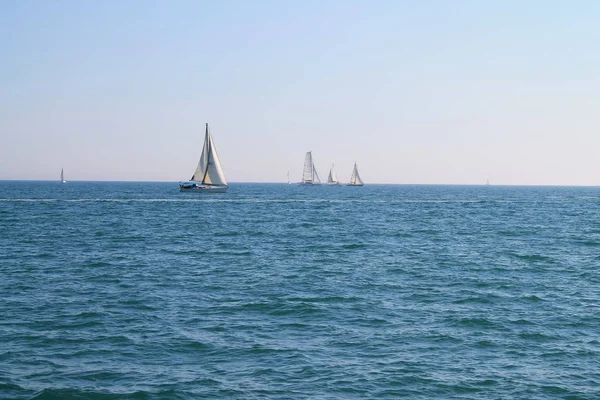 Płyniemy Łodzią Morze Śródziemne Francja — Zdjęcie stockowe