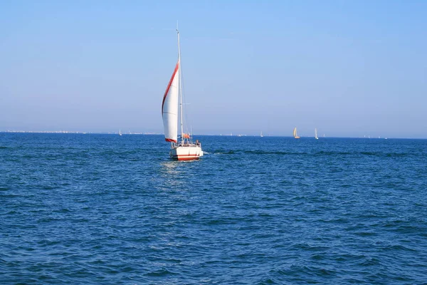 Sail Boat Mediterranean Sea France — Stock Photo, Image