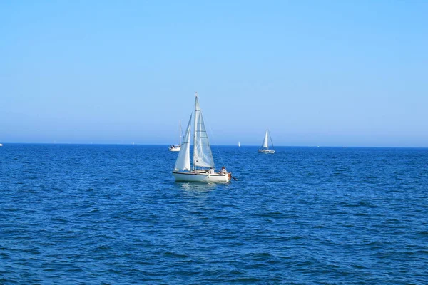 Velero Mar Mediterráneo Francia — Foto de Stock