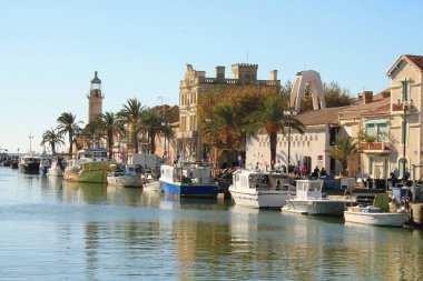  Grau du Roi, occitanie bölge Fransa'nın kıyısında bir sahil beldesi